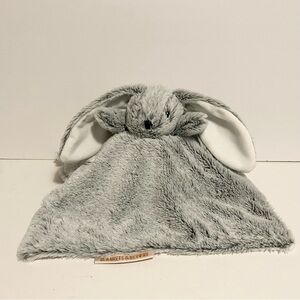 Blankets & Beyond Bunny Lovey Gray White Marled Security Blanket Plush Baby Toy